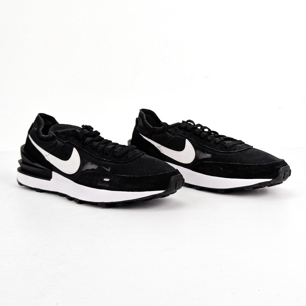 Nike Women Waffle Black White DC2533-001 Running Shoes size 10 US